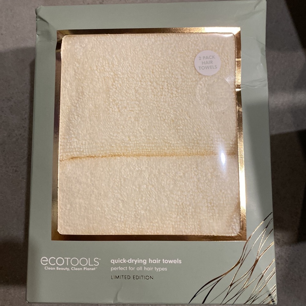 New 2 Quick Dry Hair Towels - set of 2 per box